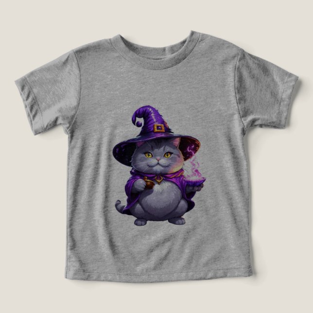 camiseta para niños pequeños con maullidos mágicos (Diseño delantero )