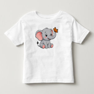 Camiseta para niños pequeños de elefante bebé lind