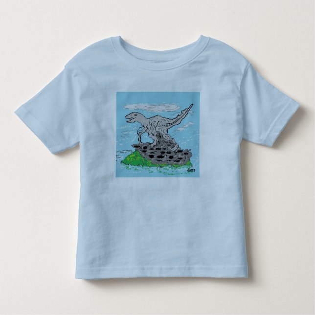 Camiseta para niños pequeños: Dinosaurio  (Anverso)