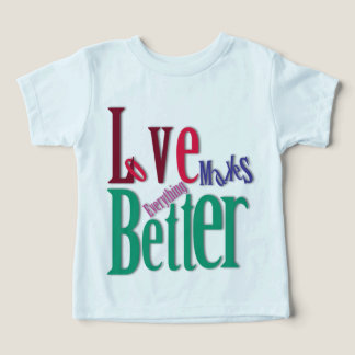 Camiseta para niños pequeños: El amor hace que tod