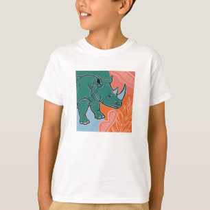 Camiseta para niños Rhino Kids – Rinoceronte lindo