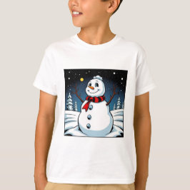 Camiseta para niños Snowman