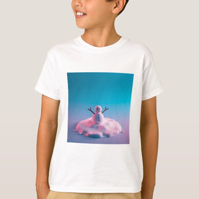 Camiseta para niños Snowman (Anverso)