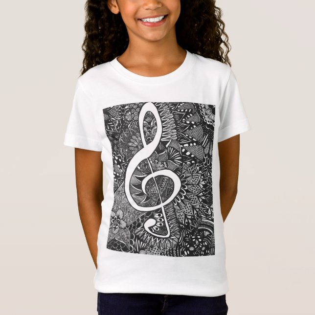 Camiseta para niños Treble Clef (Anverso)