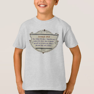 Camiseta para niños Verso Bíblico Jeremías 29:11 C