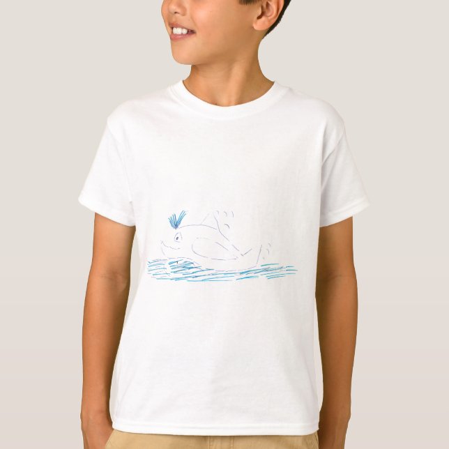 Camiseta para niños Wally Whale (Anverso)