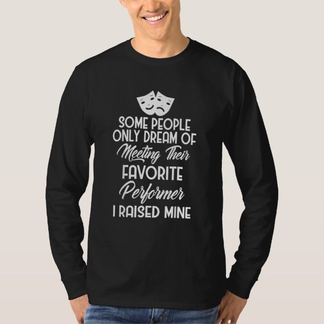 Camiseta Para Padres De Actores Y Actrices Drama Mamá Y (Anverso)