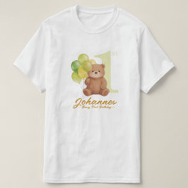 Camiseta para padres de cumpleaños Beary primero