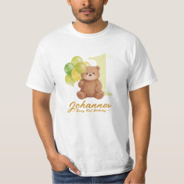 Camiseta para padres de cumpleaños Beary primero