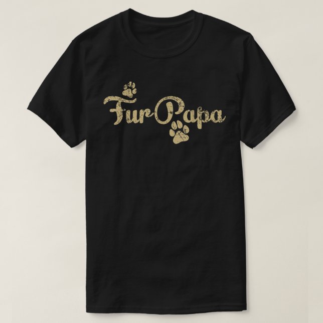 Camiseta Para Papá Amante de Perros y Gatos Adorable Regalo (Diseño del anverso)