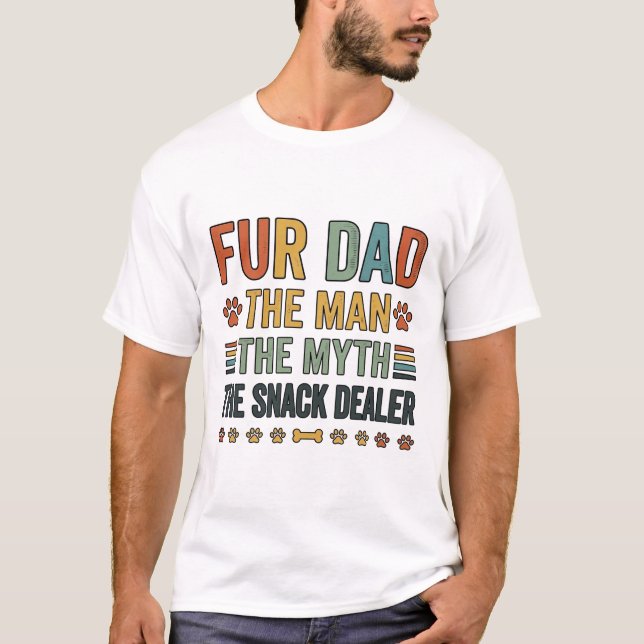Camiseta Para Papá Fur: El Distribuidor De Snacks  (Anverso)