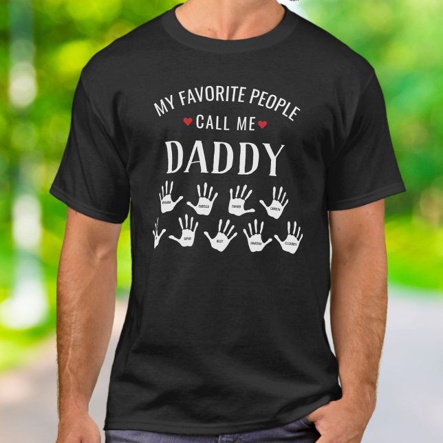 Camiseta Para papi con hijos Nombres personalizados (Subido por el creador)