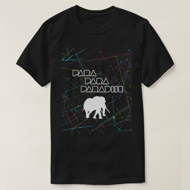 Camiseta Para para paraíso elefante (Diseño del anverso)