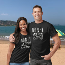 Camiseta para parejas a juego de viaje de luna de