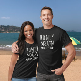 Camiseta para parejas a juego de viaje de luna de