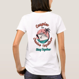 Camiseta para parejas que navegan juntos permanece