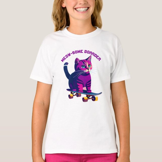 Camiseta para patinadores de gato (Anverso)