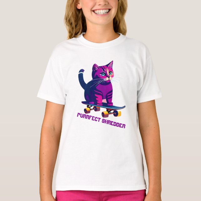 Camiseta para patinadores de gato (Anverso)