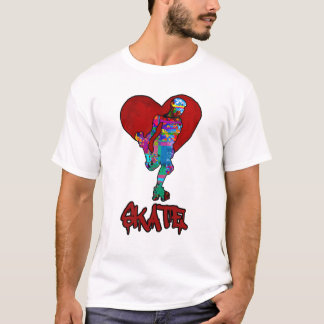 Camiseta para patinaje sobre el corazón