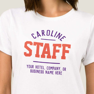 Camiseta para personal de hospitalidad