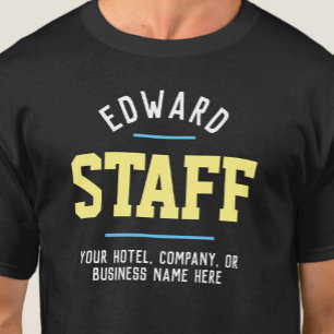 Camiseta para personal de hospitalidad