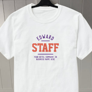 Camiseta para personal de hospitalidad impresa en