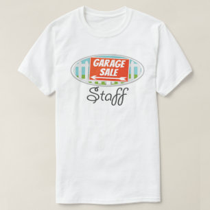 Camiseta para personal de venta de garage