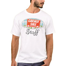 Camiseta para personal de venta de garage