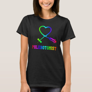Camiseta Para Phlebotomist Phlebotomy Butterfly Needle Hear