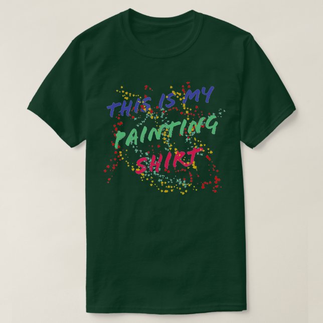 Camiseta Para pintores artísticos (Diseño del anverso)