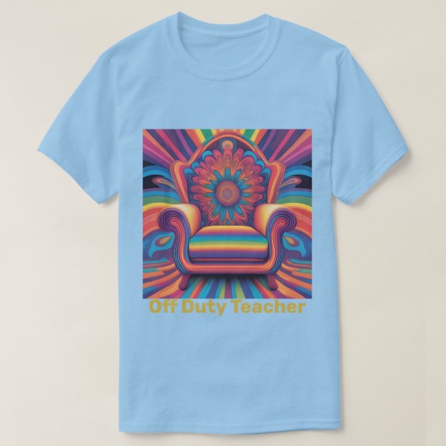 Camiseta para profesores fuera de servicio para ho (Diseño del anverso)