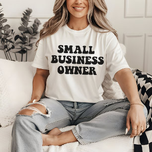 camiseta para propietaria de pequeño negocio, cami