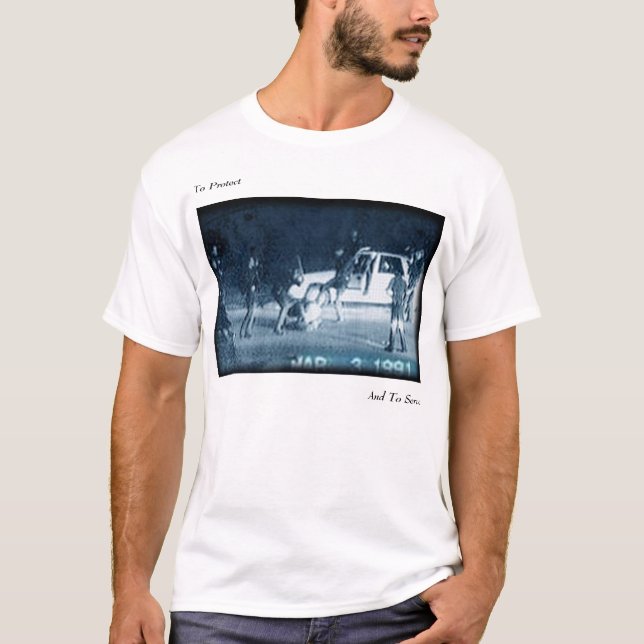 Camiseta Para proteger y servir (Anverso)