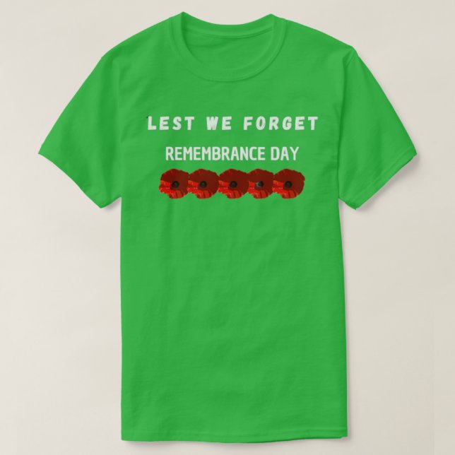 Camiseta Para Que No Olvidemos El Día Del Recuerdo 4 (Diseño del anverso)