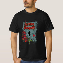 Camiseta Para Que No Olvidemos El Día Del Recuerdo Grunge D
