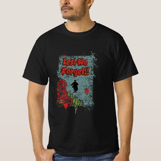 Camiseta Para Que No Olvidemos El Día Del Recuerdo Grunge D (Anverso)