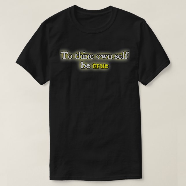Camiseta Para que tu propio ser verdadero premium (Diseño del anverso)
