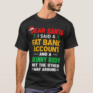Camiseta Para Querido Santa - gráfico