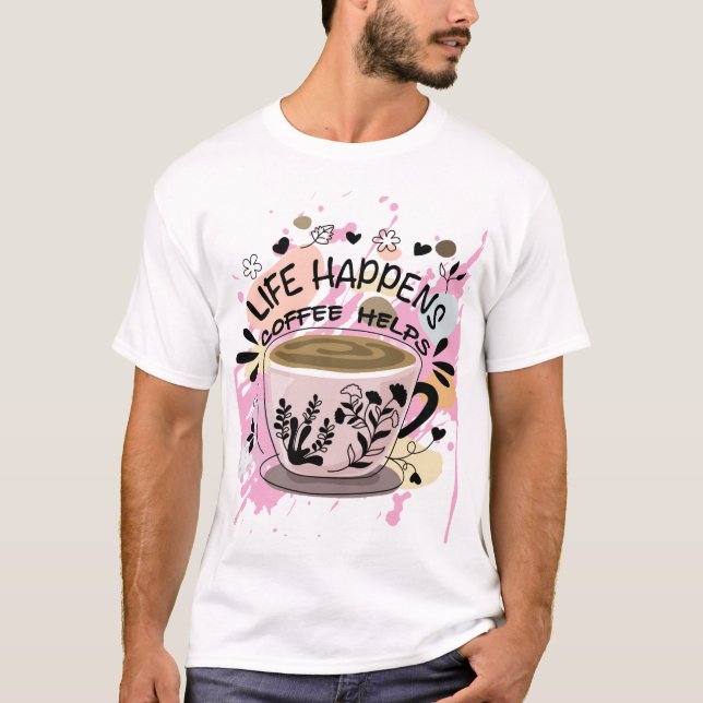 Camiseta para quien ama el café (Anverso)