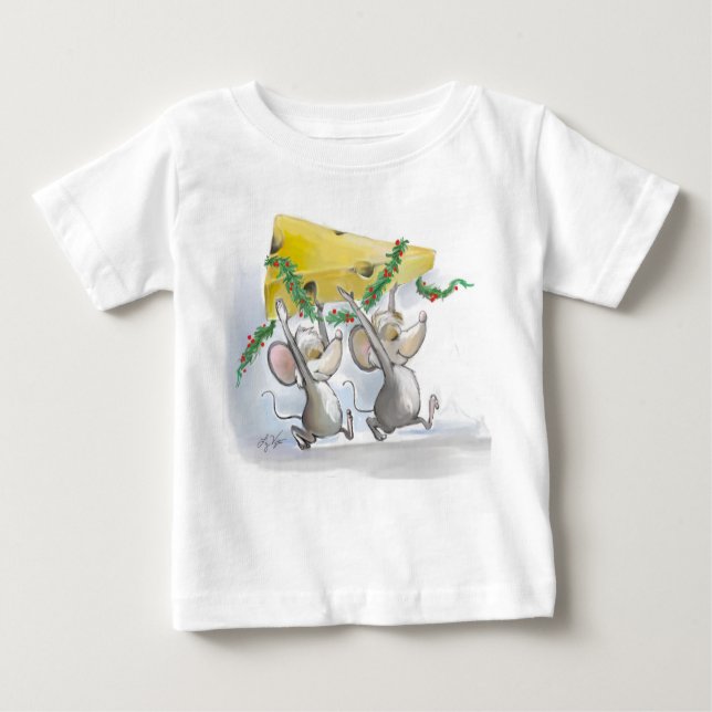 Camiseta para ratones de cerezo y Mac Infant (Anverso)