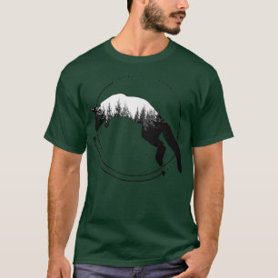 Camiseta Para Salto Del Minimalismo Geometría Forestal Boho