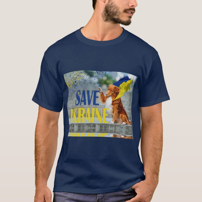 Camiseta para salvar a Ucrania (Anverso)