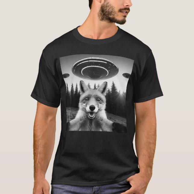 Camiseta Para Sie Con OVNI Alien Divertido Para Regalos Par (Anverso)