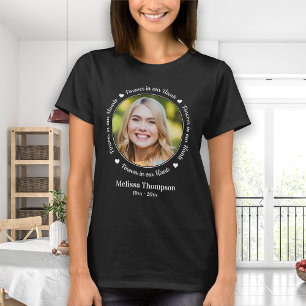Camiseta Para siempre en nuestro corazón, memoria fotográfi