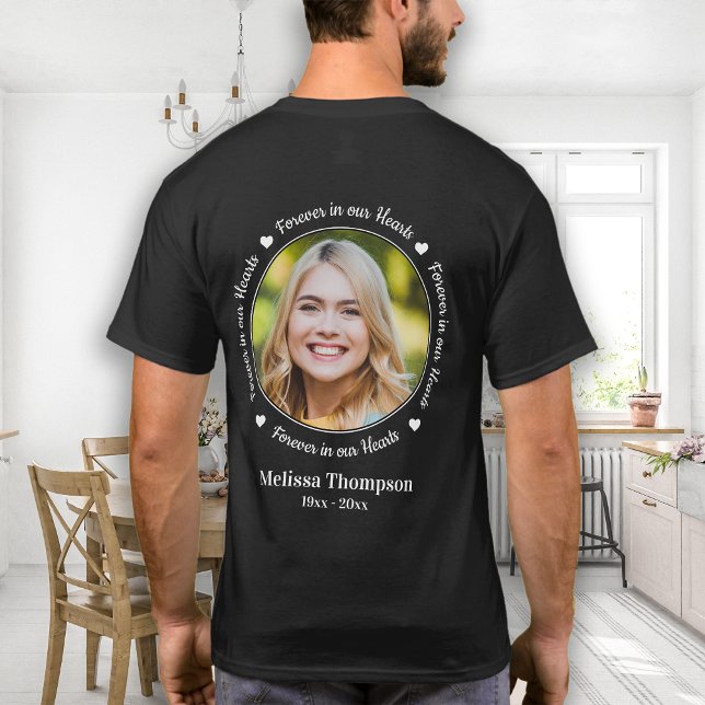 Camiseta Para siempre en nuestro corazón, memoria fotográfi (Subido por el creador)