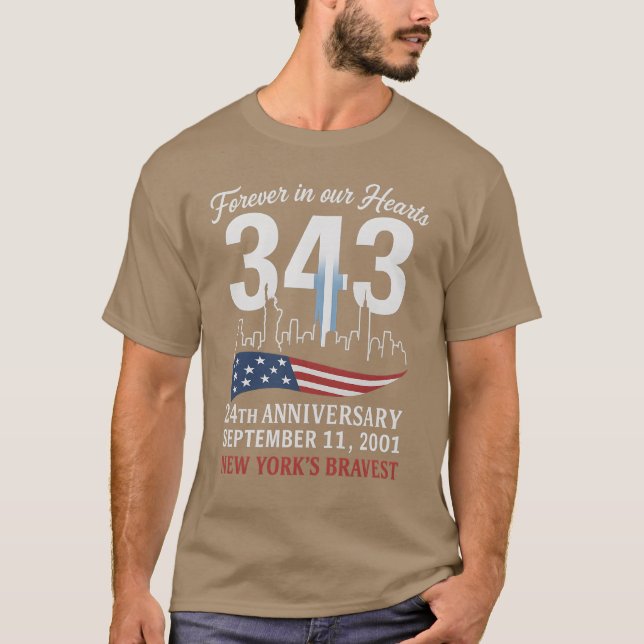Camiseta Para siempre en nuestros corazones 24 Aniversario  (Anverso)