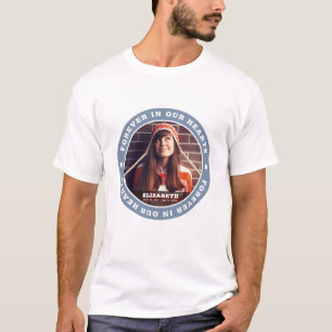 Camiseta Para siempre en nuestros corazones simple foto Per