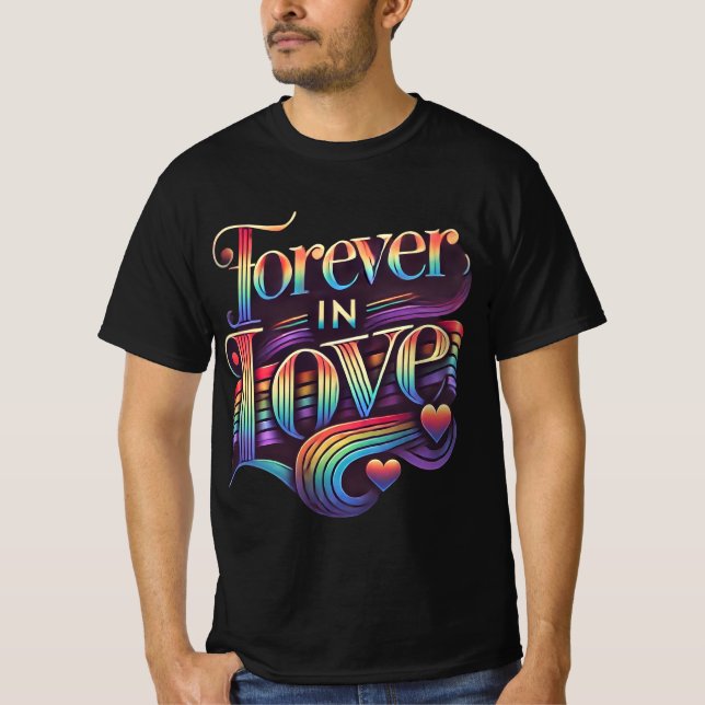 Camiseta Para siempre enamorados románticos tee de San Vale (Anverso)
