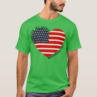 Camiseta Para siempre mi hogar MichiganUSA