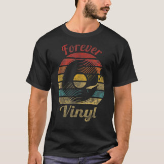 Camiseta Para siempre Vinyl Retro Grabar música vintage 1